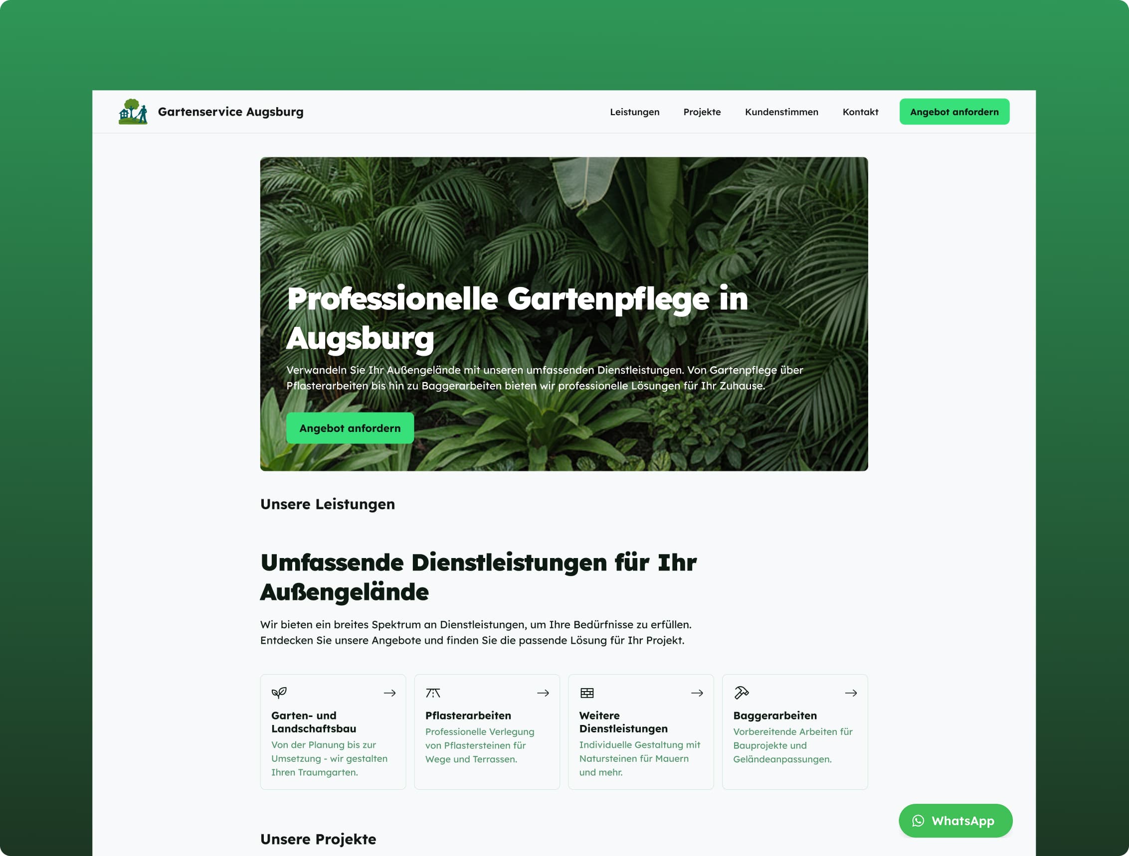 Gartenservice Augsburg — Corporate Website